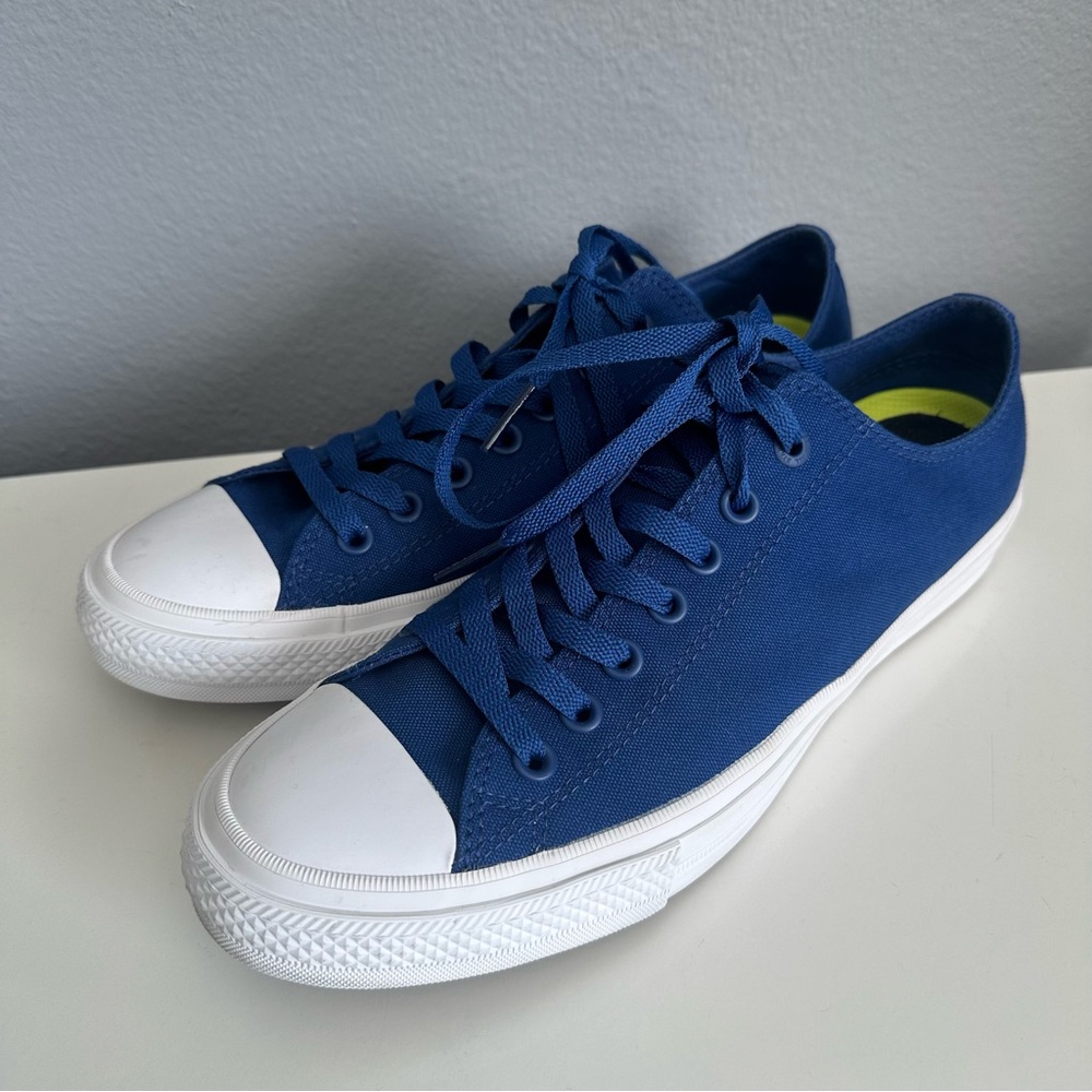 CONVERSE Royal Blue Lace Up Sneakers Chucks Tennis Shoes